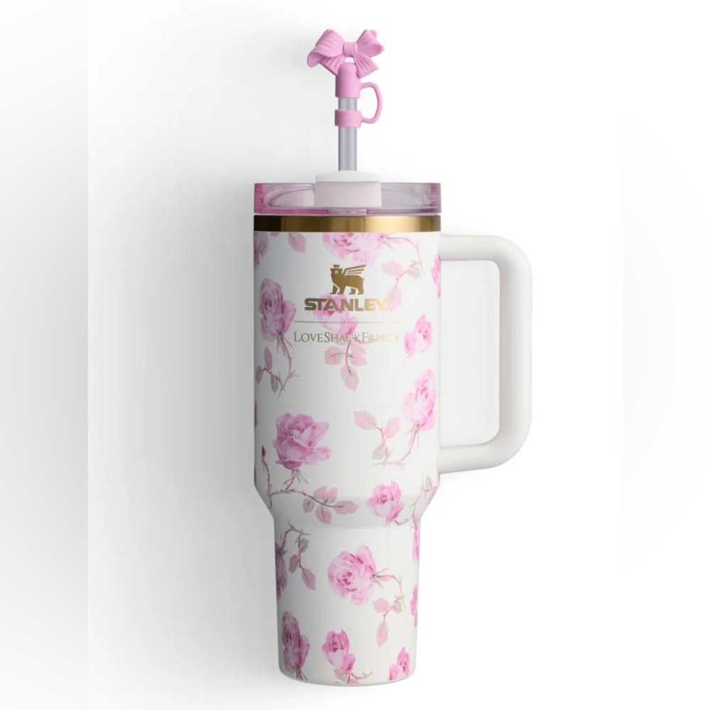 Love Shack Fancy Stanley | 40oz | Ribbon Rosa